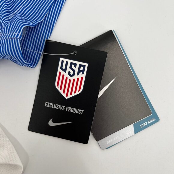 Nike White Blue Team USA Short Sleeve Soccer Jersey | Size M - Picture 6 of 11